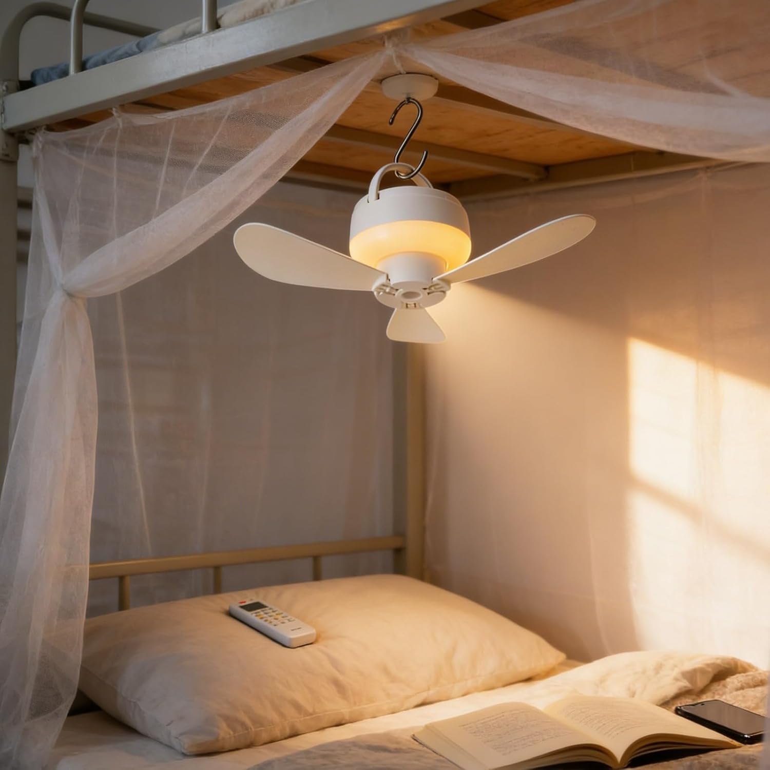5.51 インチ調光可能なシーリングファンライトサイレント動 - Smart Ceiling Fan のレビューと価格