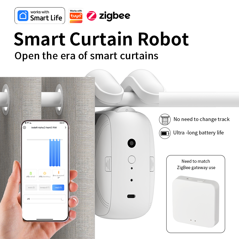 Zigbeeスマートカーテンドライバーロボット 自動カーテン - Smart Home Switch のレビューと価格