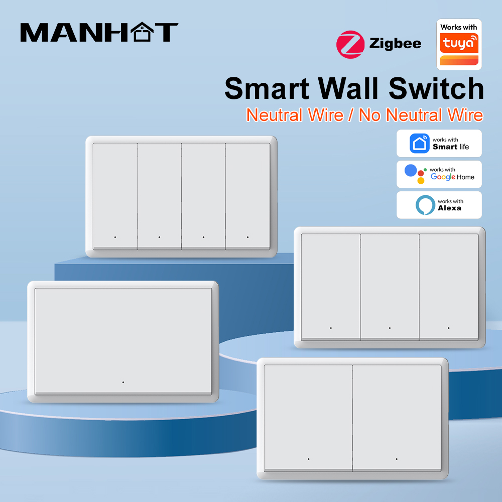 MANHOT ZigBee3.0 スマートスイッチ 中性線不 - Smart Home Switch のレビューと価格