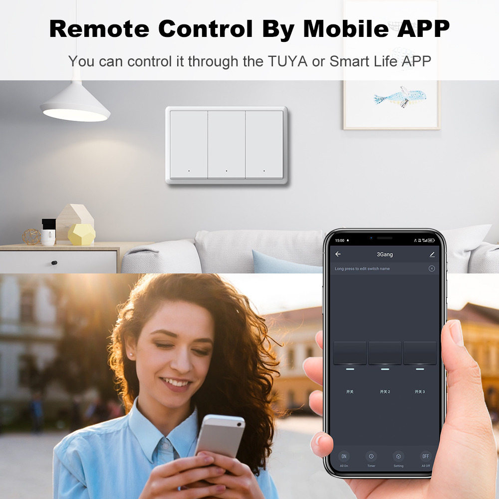 MANHOT ZigBee3.0 スマートスイッチ 中性線不 - Smart Home Switch のレビューと価格