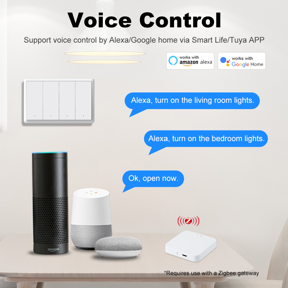 MANHOT ZigBee3.0 スマートスイッチ 中性線不 - Smart Home Switch のレビューと価格
