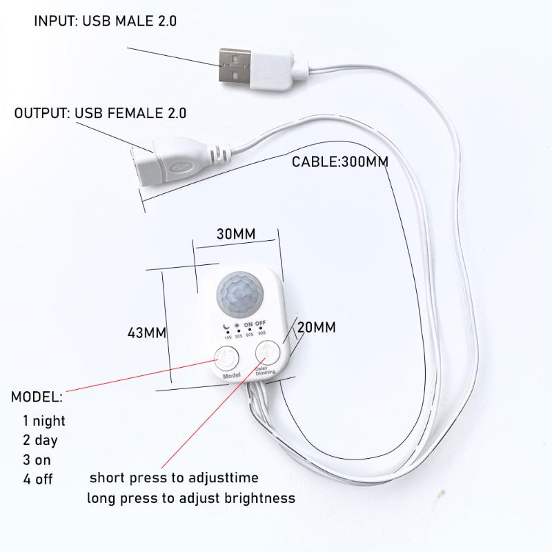 1 個 DC 5V-24V USB PIR 人感センサー検出 - Pir Motion Sensor のレビューと価格