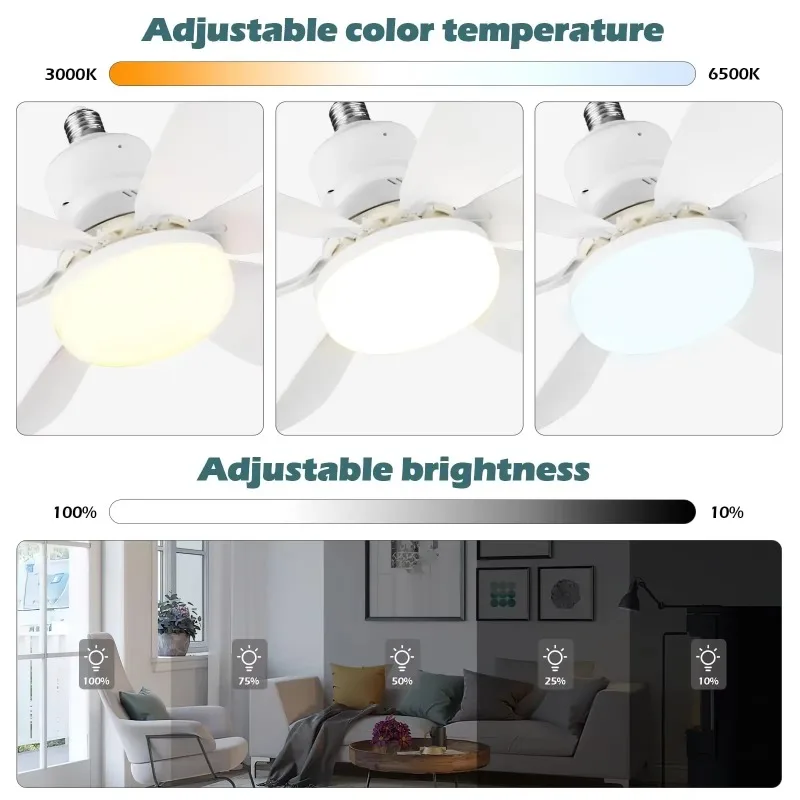 30W/40W シーリングファン リモコン付き LEDライト - Smart Ceiling Fan のレビューと価格