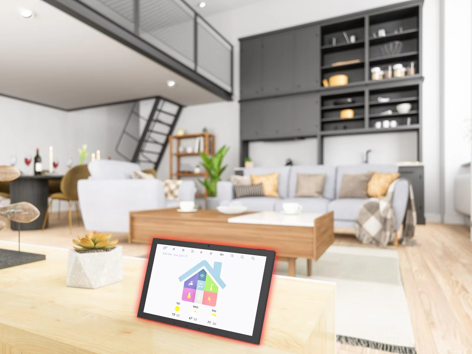 10.1インチと15.6インチの手動式Android IPS - Smart Home Wifi のレビューと価格